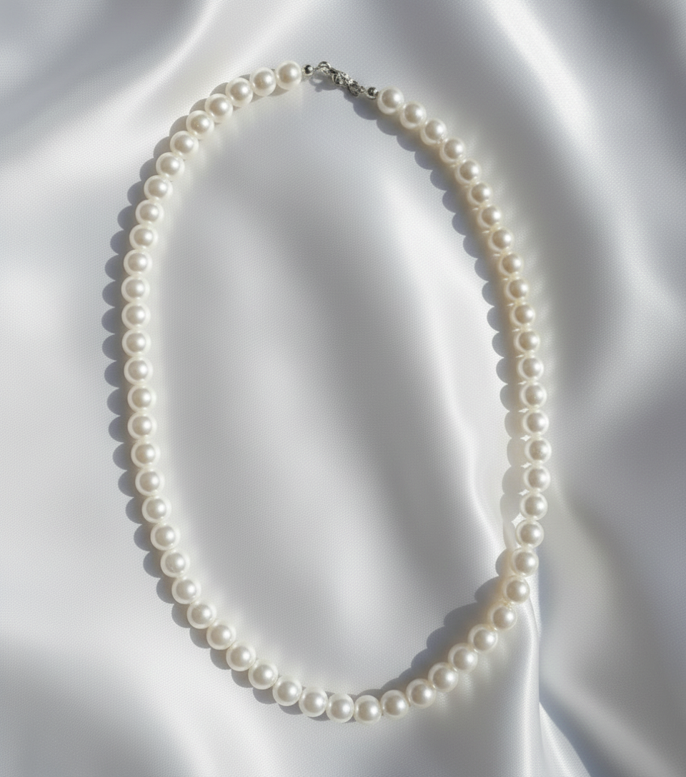 Classic Pearl Necklace for Women | Elegant Minimal Jewellery for Indian and Western Outfits