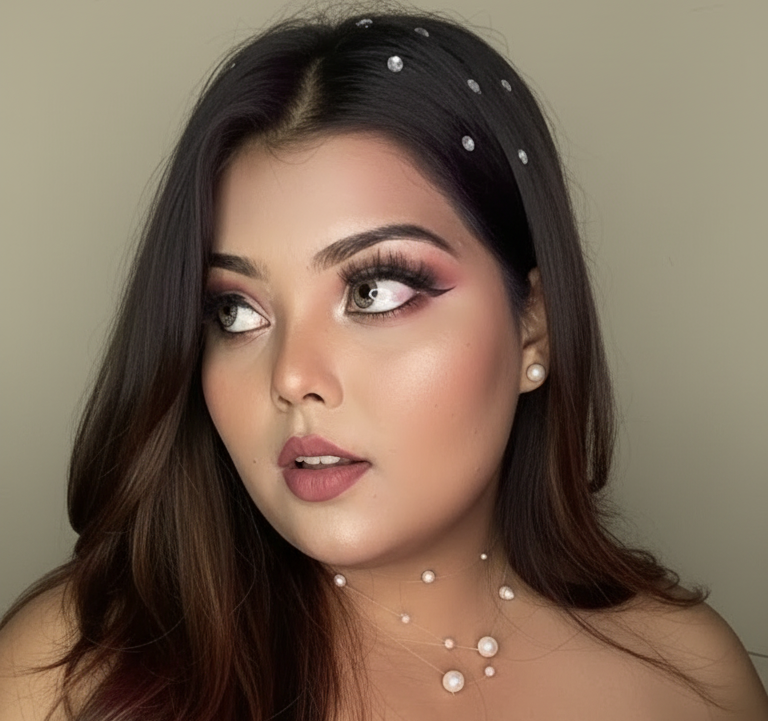 influencer-wearing-saraura-multi-strand-beads-necklace